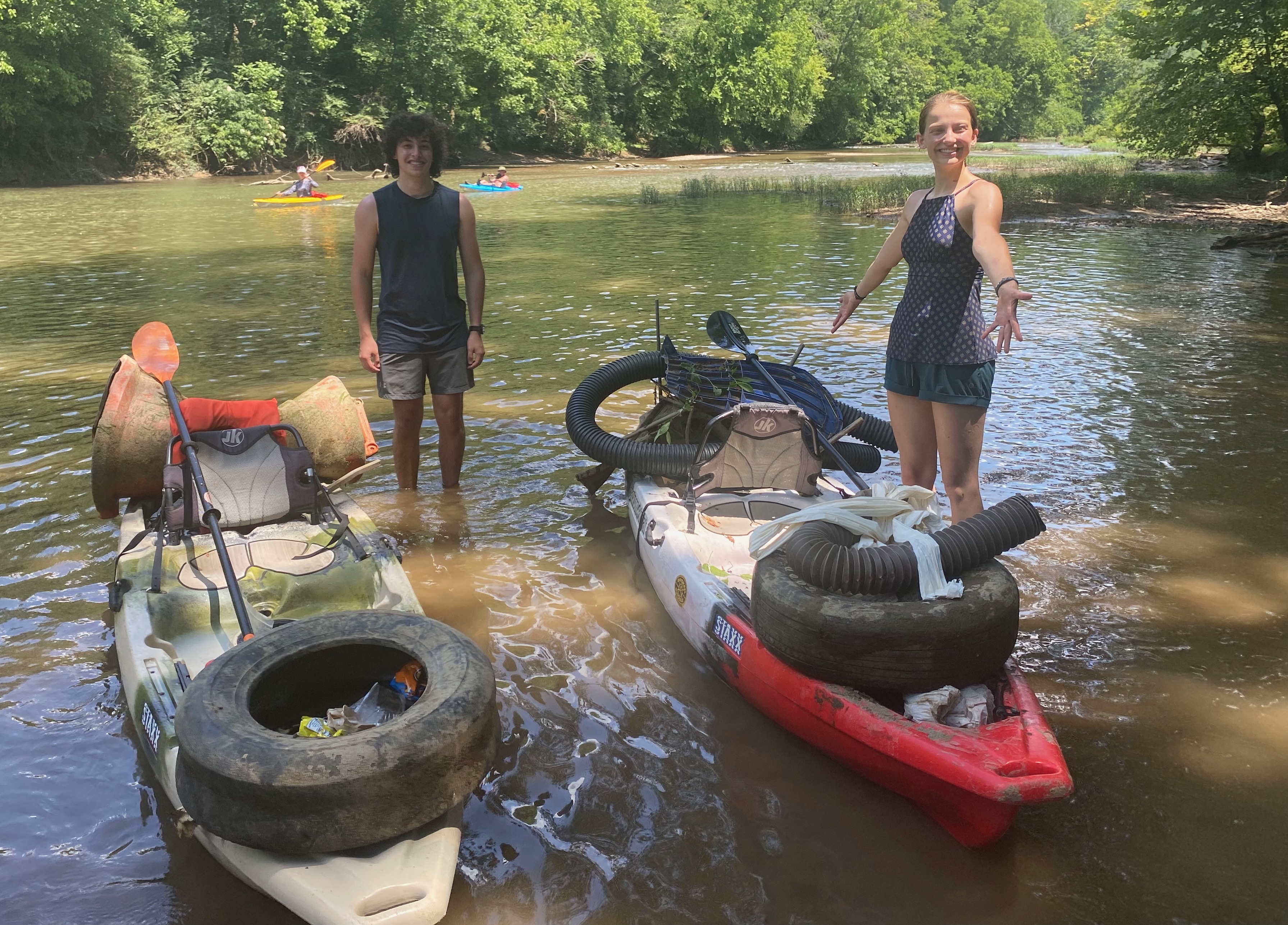 Taking trash off the Harpeth